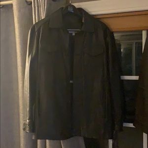 Black leather jacket